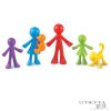 Figurine umane colorate - familie (72 buc)