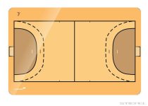   Tablă tactică de handbal Legamaster (mai multe dimensiuni), 30x40 cm