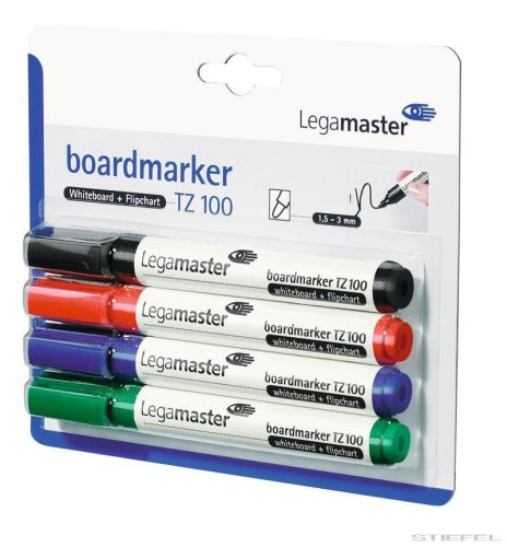 Marker pentru tablă Legamaster TZ 100, 4 culori