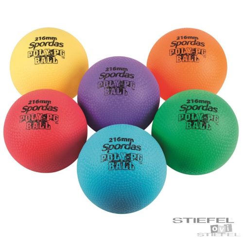 Set de mingi poli PG colorate - 12,7 cm (6 buc)