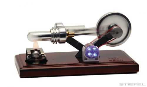 Motor Stirling PASCO Glass (motor termo-aer)