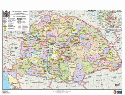 A Magyar Szent Korona országai + vármegyecímerek tanulói munkalap- Țările Regatului Ungariei+ stemele județelor fișă de lucru