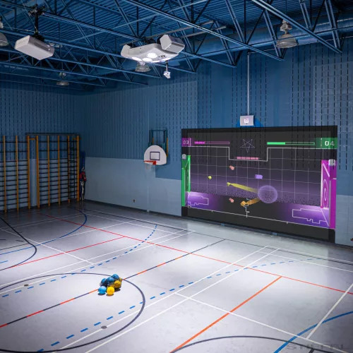 LÜ - dispozitiv interactiv de gimnastică cu ecran (6200 lumeni)